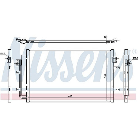 Condensator. climatizare A-C condenser with dryer IVECO DAILY V DAILY VI 2.3D-Electric 09.11- IVECO DAILY TOURYS, Autobuz, 06.2014 - Nissens 940431