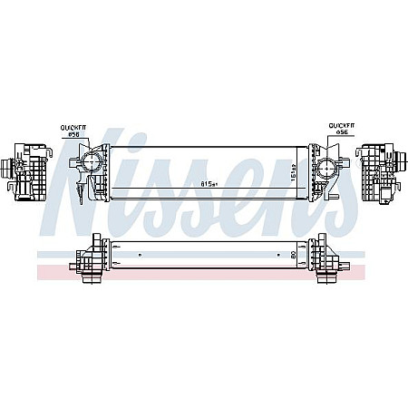 Admisie racitor de aer Intercooler VOLVO S60 III S90 II V60 I V60 II V90 II XC60 II XC90 II 2.0-2.0D-2.0H 09.14- VOLVO S60 III (224), 02.2019 - Nissens 96133