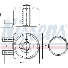 Radiator ulei. ulei motor PEUGEOT BOXER ulei rece 02 - 2.0 HDi Diesel M - A - A CITROEN JUMPER (244, Z_), Autobuz, 04.2002 - Nissens 90603