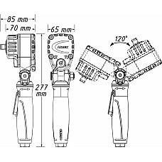 Masina de insurubat cu percutie (aer comprimat) HAZET 9012ATT
