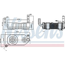 Radiator racire ulei. cutie de viteze automata Oil cooler automatic SEAT ALHAMBRA CORDOBA CORDOBA VARIO IBIZA II TOLEDO I VW GOLF III (1H1), Van, 08.1991 - 12.1997 Nissens 90708