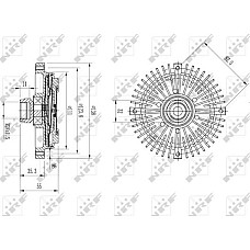 Cupla. ventilator radiator Ventilator BMW 3 E30 3 E36 5 E34 5 E39 Z3 E36 1.6-2.8 09.82-06.03 BMW 5 Touring III (E34), Turism, 07.1991 - 07.1996 NRF 49567