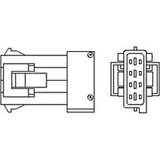 Sonda lambda numar fire 4 570mm CHEVROLET EPICA CITROEN BERLINGO BERLINGO-MINIVAN C2 C3 I C3 II C3 P PEUGEOT 206 (2A/C), Hatchback, 08.1998 - 12.2012 Magneti Marelli 466016355043