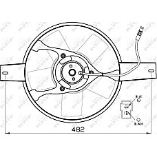 Ventilator. radiator Ventilator radiator cu carcasa se potriveste. FIAT DUCATO TALENTO UNO 1.0-2.5D 01.82-05.94 FIAT DUCATO (280_), Van, 01.1982 - 09.1990 NRF 47540
