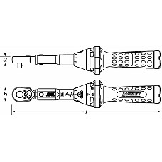 Cheie dinamometrica HAZET 5122-3CT