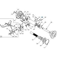 Accesorii si piese masina de echilibrat Laser Evert de fund CB968B echilibrist numarul parte: 5503002 in sistem nr 204 EVERT EVERTZT5503002