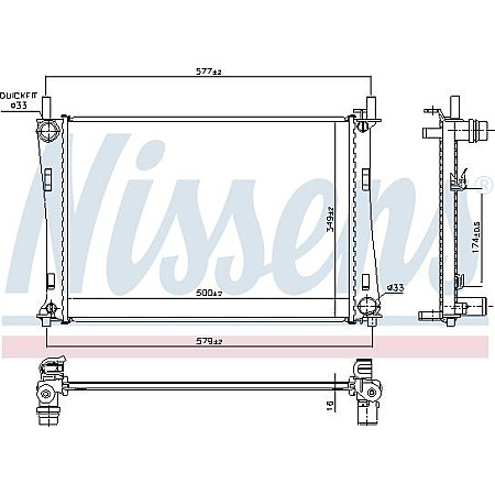 Radiator. racire motor Radiator motor Manual se potriveste. FORD FIESTA V FUSION MAZDA 2 1.2-1.6 FORD FIESTA V (JH_, JD_), Hatchback, 11.2001 - 12.2014 Nissens 62028A