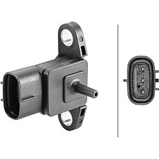 Senzor. presiune galerie admisie Senzor de presiune la galeria de admisie 3 pin DAIHATSU CHARADE VIII COPEN MATER TOYOTA AVENSIS III (_T27_), Sedan, 11.2008 - 10.2018 HELLA 6PP 358 152-371