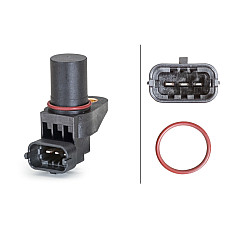 Senzor.pozitie ax cu came Camshaft position sensor MERCEDES A W168 A W169 B SPORTS TOURER W245 C CL203 C T-MODEL S202 C T- MERCEDES-BENZ CLC-CLASS (CL203), Compartiment, 05.2008 - 06.2011 HELLA 6PU 009 121-501