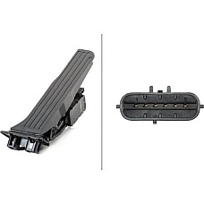 Senzor. pedala acceleratie Pedala de acceleratie AUDI A3 R8 R8 SPYDER TT SEAT LEON SKODA OCTAVIA II SUPERB II VW VW JETTA IV (162, 163, AV3, AV2), Sedan, 04.2010 - HELLA 6PV 010 946-021