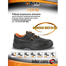 Protectia picioarelor BETA incaltaminte de protectie BASIC marime: 46 categorie de protectie: S1P SRC material: piele culoare: negru botul: otel BETA BE7241B/46