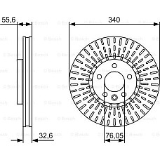 Disc frana VW MULTIVAN V (7HM, 7HN, 7HF, 7EF, 7EM, 7EN), Dubita, 04.2003 - 08.2015 BOSCH 0 986 479 546