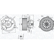 Ventilator. habitaclu Suflanta de aer FIAT PUNTO LANCIA Y 1.1-1.7D 09.93-09.03 FIAT BARCHETTA (183_), Sabrioleta, 03.1995 - 05.2005 Magneti Marelli 069412313010