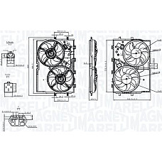 Ventilator. radiator Ventilator radiator cu carcasa FIAT DUCATO 2.0D-3.0CNG-3.0D 07.06- FIAT DUCATO (250_, 290_), Autobuz, 07.2006 - Magneti Marelli 069422578010