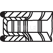 Set segmenti piston 929 STD 15 175 25 EN piston MERCEDES C CL203 C T-MODEL S203 C T-MODEL S204 C W203 C MERCEDES-BENZ C-CLASS (CL203), Compartiment, 03.2001 - 06.2011 MAHLE 005 24 N0
