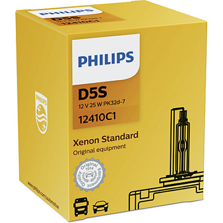 Bec xenon PHILIPS 12410C1, D5S 12V 25W PK32D, cutie PHILIPS 12410C1