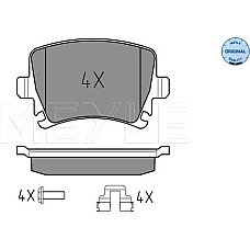 Set placute frana VW SCIROCCO (137), Van, 06.2008 - 05.2014 Meyle 025 239 1417