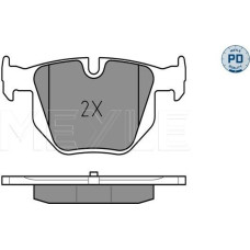 Set placute frana BMW 6 - II (E63), Compartiment, 09.2003 - 12.2010 Meyle 025 237 3217/PD