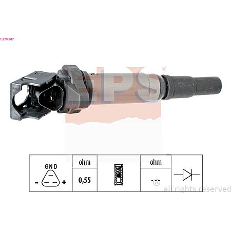 Bobina de inductie BMW 5 Touring V (E61), Turism, 03.2004 - 12.2010 EPS 1.970.607