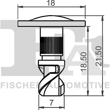 Clips, acoperire decorativa si protectie FA1 11-40094.10