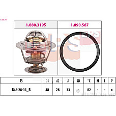 Termostat,lichid racire TOYOTA LITEACE (_R2__V), Van, 01.1992 - 01.1995 EPS 1.880.319