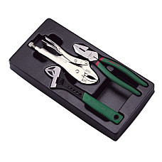 Unelte (inserturi) pentru carucioare Introduceti tava cu instrumente pentru carucior setul de instrumente 3 szt. dimensiune cartus: 190x380 mm HANS TT-23