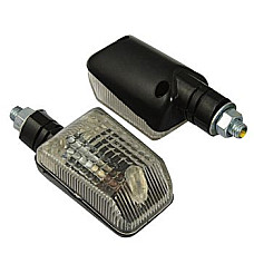 Lumina semnalizare Semnalizatoarele mini picior lung negru chihlimbar lentila BIKE IT INDMLBLK