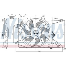 Ventilator. radiator Ventilator radiator cu carcasa DACIA LOGAN LOGAN EXPRESS LOGAN MCV SANDERO 1.5D 05.10- DACIA LOGAN (US_), Ridica, 03.2008 - Nissens 85890