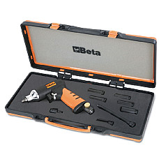 "Altele scule speciale KLUCZ UDAROWY PNEUMATYCZNY DO WYKRECANIA SWIEC ZAROWYCH  4-STOPNIE REGULACJI MOMENTU 10/20/30/40Nm NASADKI UDAROWE 1/4"" 89101112mm DWIE PRZEDLUZKI I PRZEGUB UDAROWY" BETA BE960KPC