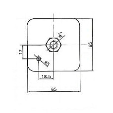 Echipament interior Plytka z nakretka RRS do mocowania pasow RRS RRS0007