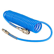 Furtun de aer comprimat Spiral pneumatic hose AIRPRESS polyurethane maximum pressure: 12bar inner diameter: 5mm length: 15m with fast couplers AIRPRESS 4304207