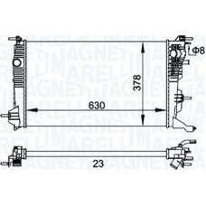 Radiator. racire motor Radiator motor Manual se potriveste. RENAULT GRAND SCENIC III MEGANE MEGANE III SCENIC III 1.2-1.4-1.5D RENAULT MEGANE CC (EZ0/1_), Sabrioleta, 06.2010 - Magneti Marelli 350213158300