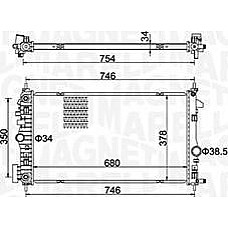 Radiator. racire motor Radiator motor Automat se potriveste. OPEL INSIGNIA A INSIGNIA A COUNTRY 2.0D VAUXHALL INSIGNIA Mk II (B) Country Tourer (Z18), Kombi, 03.2017 - Magneti Marelli 350213152300