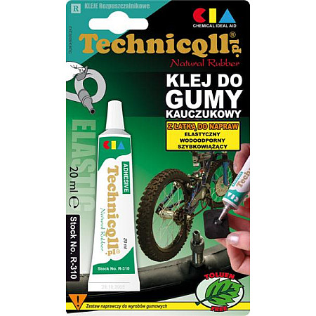 Adeziv flexi Adeziv pentru conexiuni flexibile 20ml incolor destinat pentru: cauciuc materiale cauciucate flexibil foarte puternic impermeabil TECHNICQLL TE R-310 20 ML