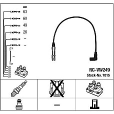 Set fise bujii VW GOLF IV (1J1), Hatchback, 08.1997 - 12.2007 NGK 7015