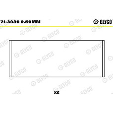 Cuzineti biela Set portant biela 050 MAN TGE AUDI A1 A3 A4 ALLROAD B8 A4 ALLROAD B9 A4 B6 A4 B7 A4 B8 A4 B9 A5 A VW GOLF V (1K1), Hatchback, 10.2003 - 02.2009 Glyco 71-3930 0.50mm