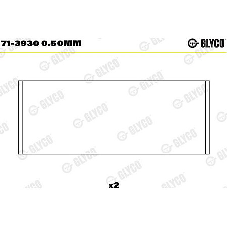 Cuzineti biela Set portant biela 050 MAN TGE AUDI A1 A3 A4 ALLROAD B8 A4 ALLROAD B9 A4 B6 A4 B7 A4 B8 A4 B9 A5 A VW GOLF V (1K1), Hatchback, 10.2003 - 02.2009 Glyco 71-3930 0.50mm
