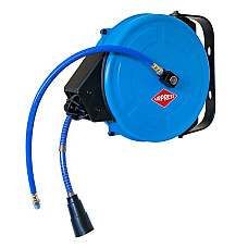 Furtun de aer comprimat Reel with a pressure hose AIRPRESS polyurethane maximum pressure: 15bar inner diameter: 8mm length: 8m with fast couplers AIRPRESS 46579