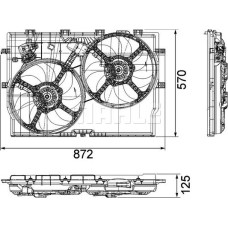 Ventilator. radiator Ventilator radiator FIAT DUCATO 2.0D-3.0D 07.06- FIAT DUCATO (250_, 290_), Autobuz, 07.2006 - MAHLE CFF 193 000P