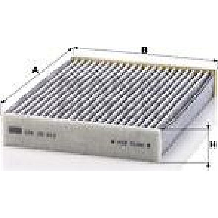 Filtru. aer habitaclu Filtru habitaclu cu carbon activat DACIA DOKKER DOKKER EXPRESS-MINIVAN LODGY NISSAN X-TRAIL DACIA DOKKER Express (SD), Box/MPV, 11.2012 - Mann-Filter CUK 25 012