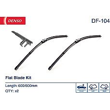 Lamela stergator Wiper blade jointless front with spoiler 2pcs 600mm MERCEDES C C204 C T-MODEL S204 C W204 CLS C218 CLS SH MERCEDES-BENZ E-CLASS (W212), Sedan, 01.2009 - 12.2016 Denso DF-104