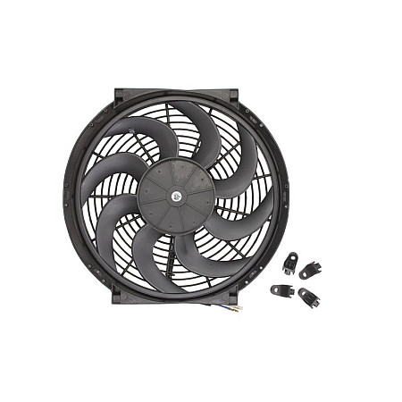 "Ventilator, radiator Wentylator plaski tloczacy TurboWorks 14"" 12V zalecany zestaw montazowy MG-WE-006" TURBOWORKS MG-WE-009