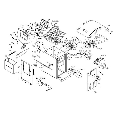 Accesorii si piese masina de echilibrat Evert wyswietlcza panou cu LED-uri CB956B echilibrist numarul parte: 6008876 pentru schemcie Nr 101 EVERT EVERTZT6008876