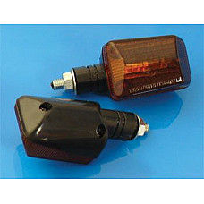 Lumina semnalizare Semnalizatoarele mini scurt picior negru chihlimbar lentila BIKE IT INDMSBLK