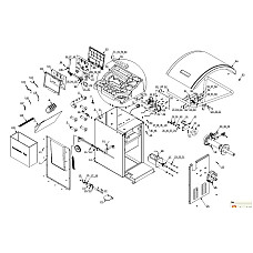 Accesorii si piese masina de echilibrat Evert panoul superior din plastic privind greutatea CB956B echilibrist numarul parte: 6008871 in sistemul nr 82 EVERT EVERTZT6008871
