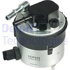 Filtru combustibil FORD FOCUS II (DA_, FFS, DS), Turism, 07.2004 - 09.2012 Delphi HDF649