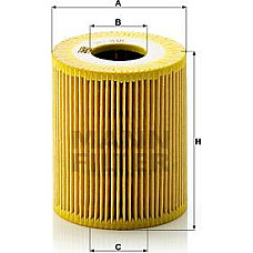 Filtru ulei BMW 3 E46 5 E39 7 E38 X5 E53 LAND ROVER RANGE ROVER III OPEL OMEGA B 2.5D-3.0D 08.98-08.12 BMW 5 - IV (E39), Sedan, 09.1995 - 07.2003 Mann-Filter HU 818 x