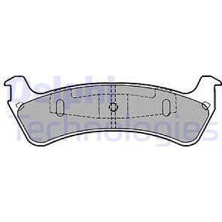 Set placute frana.frana disc Set placute frana Spate FORD USA EXPLORER RANGER JEEP CHEROKEE GRAND CHEROKEE I 2.1D FORD USA EXPLORER (UN46), Crossover, 10.1990 - 12.1994 Delphi LP1635