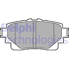 Set placute frana.frana disc Set placute frana Spate se potriveste. LEXUS NX II RX UX SUZUKI ACROSS TOYOTA BZ4X HIGHLANDER RAV TOYOTA COROLLA (_E21_), Hatchback, 10.2018 - Delphi LP3599