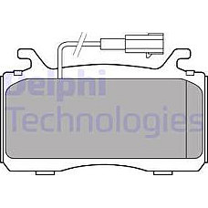 Set placute frana.frana disc Set placute frana Fata ALFA ROMEO GIULIA STELVIO 2.0-2.2D 10.15- ALFA ROMEO STELVIO (949_), Hatchback, 12.2016 - Delphi LP3310